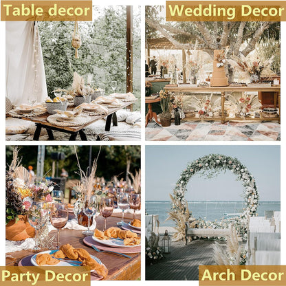 Natural Dried Pampas Grass Decor, 110 PCS Pampas Grass Contains White Bunny Tails Dried Flowers