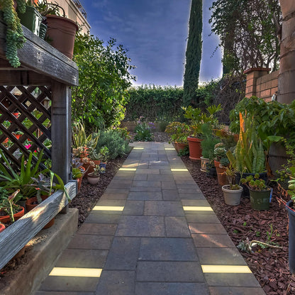 LUMENGY Paver Light 3×9 Inch (2.95 inch X 8.85 inch), Warm White Glare-Free Illumination for