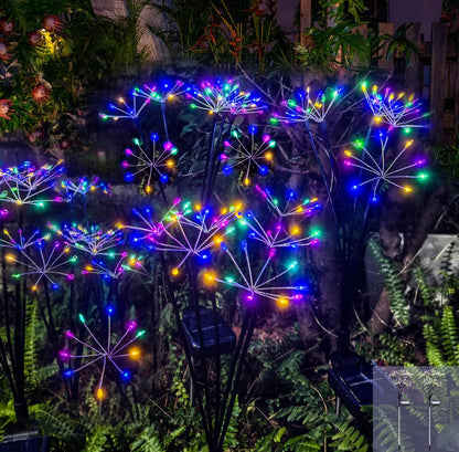 Kwaiffeo Solar Garden Lights Outdoor Waterproof Decorative Solar Lights for Outside 2 Pack with120
