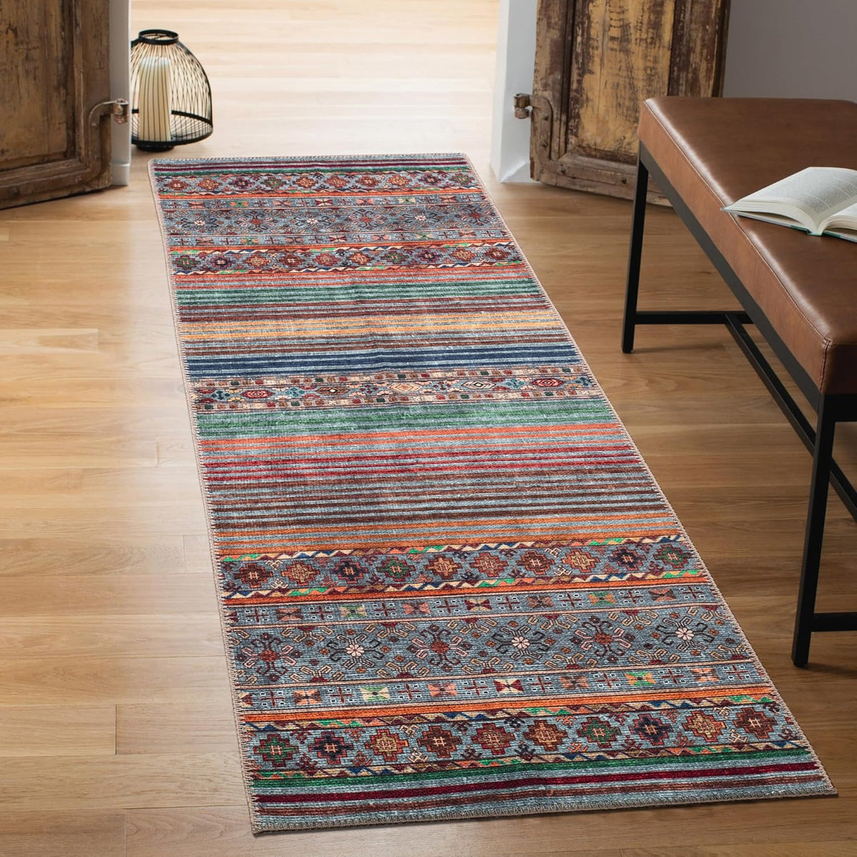 Keen Home Design 2x7 Rug - Machine Washable Runner Rug with Non-Slip Backing, Ideal for Hallway
