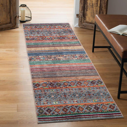 Keen Home Design 2x12 Rug - Machine Washable Runner Rug with Non-Slip Backing, Ideal for Hallway