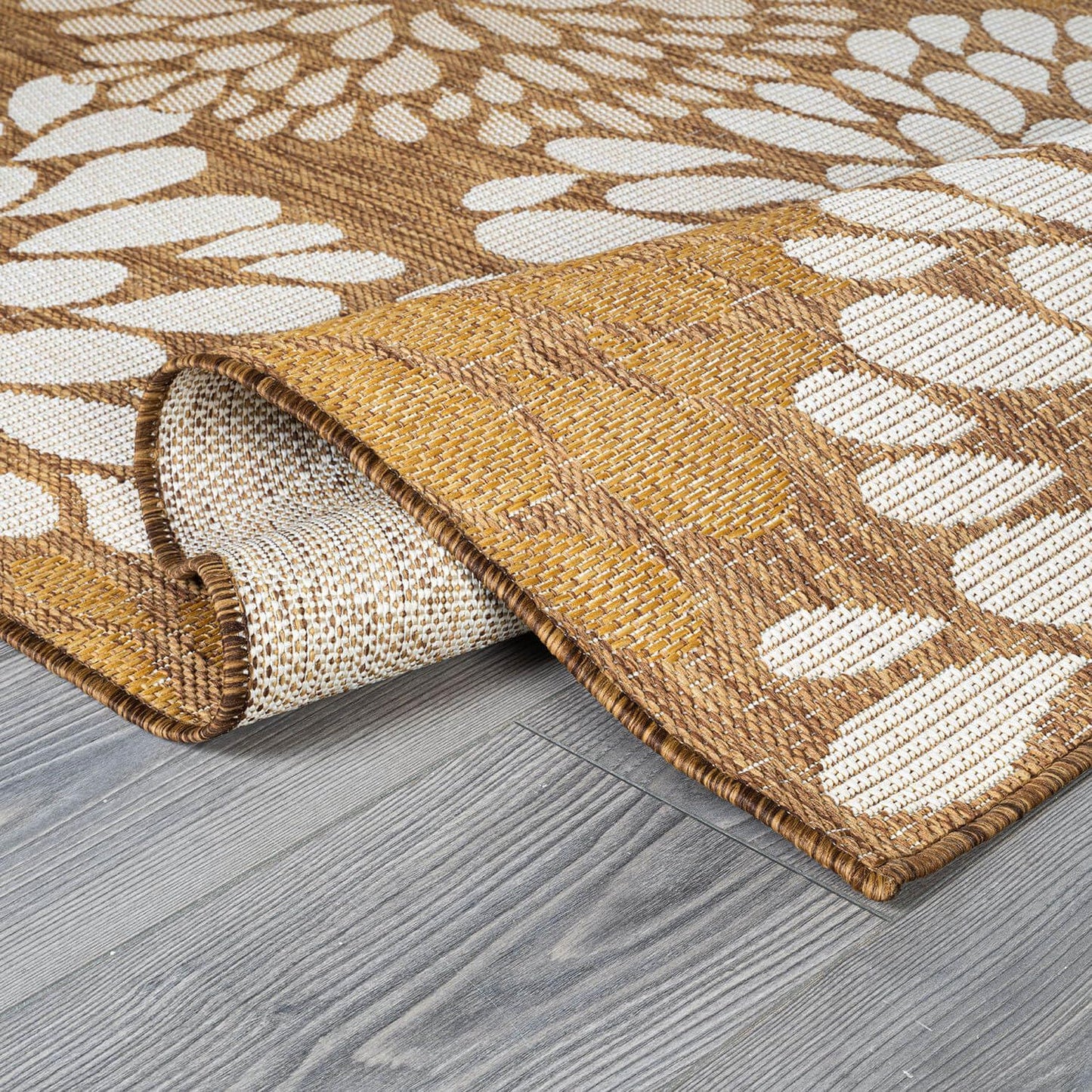 Beverly Rug Outdoor Rug 6x9 Modern Exotic Tropical Leaf Area Rugs for Indoor and Outdoor Patio Deck
