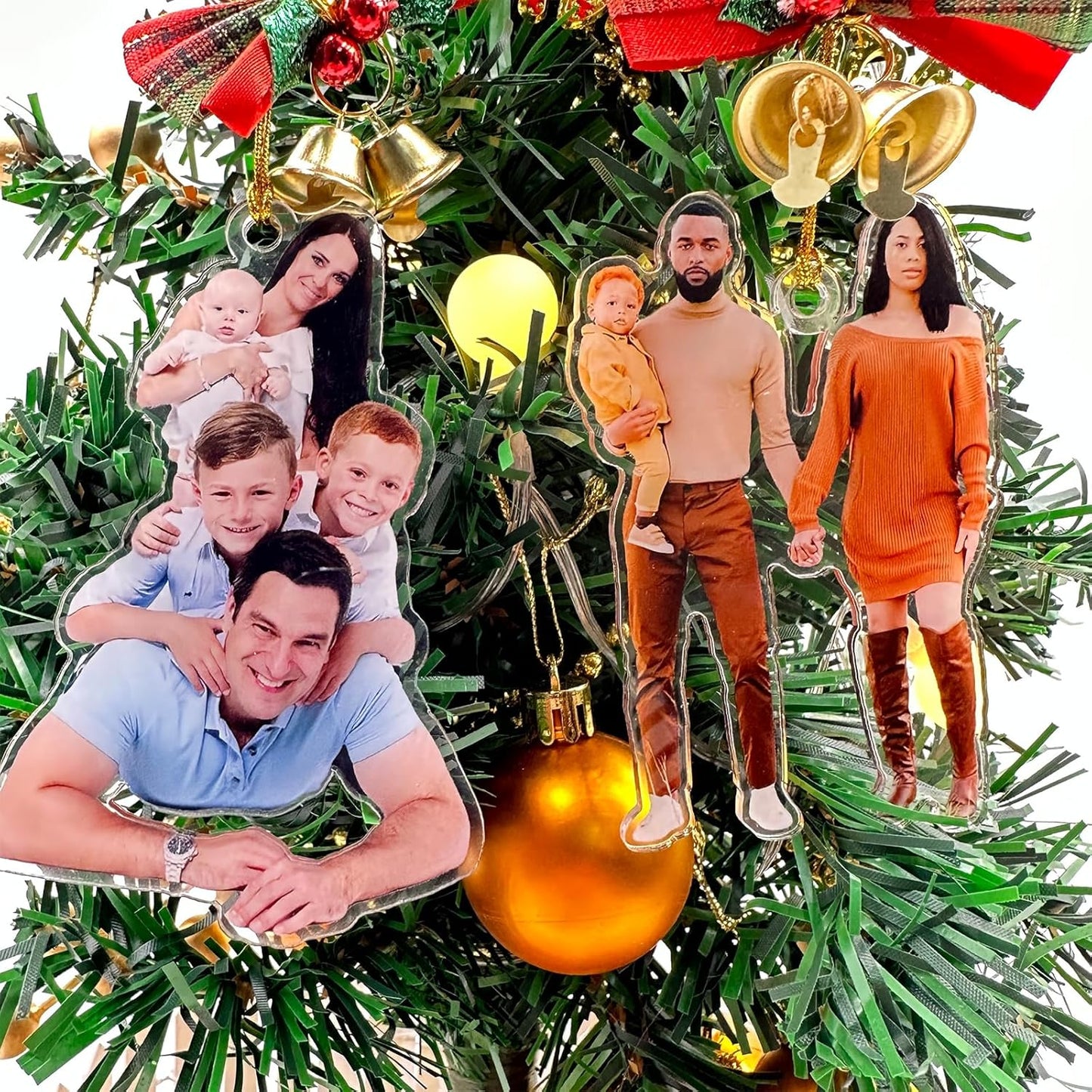 Personalized Christmas Ornament 2025, Photo Acrylic Customized Family Baby's Frist Christmas
