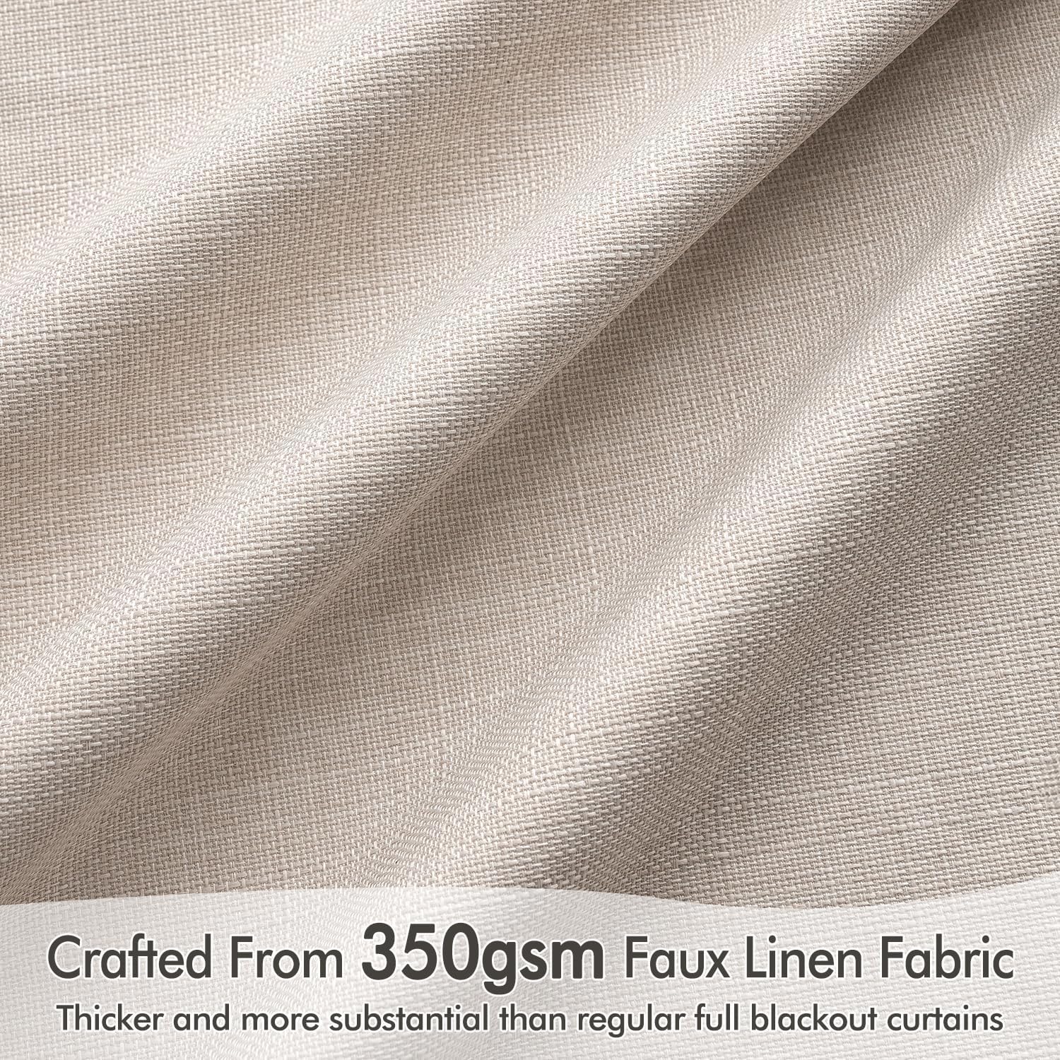 MIULEE 100% Blackout Curtains 120 Inch Long 2 Panels Set for Bedroom, Thick Luxury Faux Linen Black