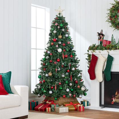Best Choice Products Artificial Christmas Tree, 4.5ft Premium Unlit Realistic Spruce Holiday Décor