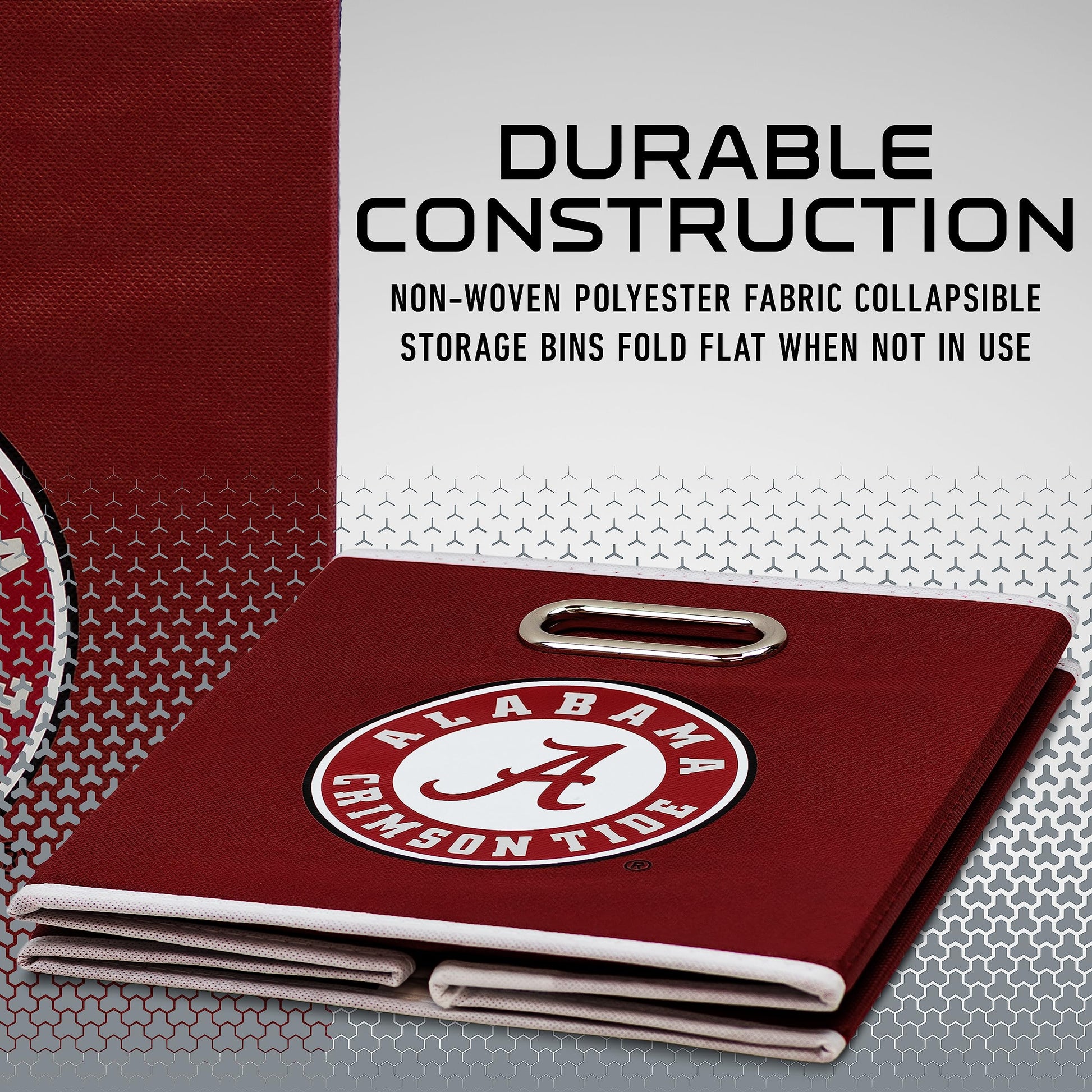 Franklin Sports NCAA Storage Bin - Cube Organizer - Alabama