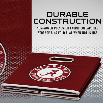 Franklin Sports NCAA Storage Bin - Cube Organizer - Alabama