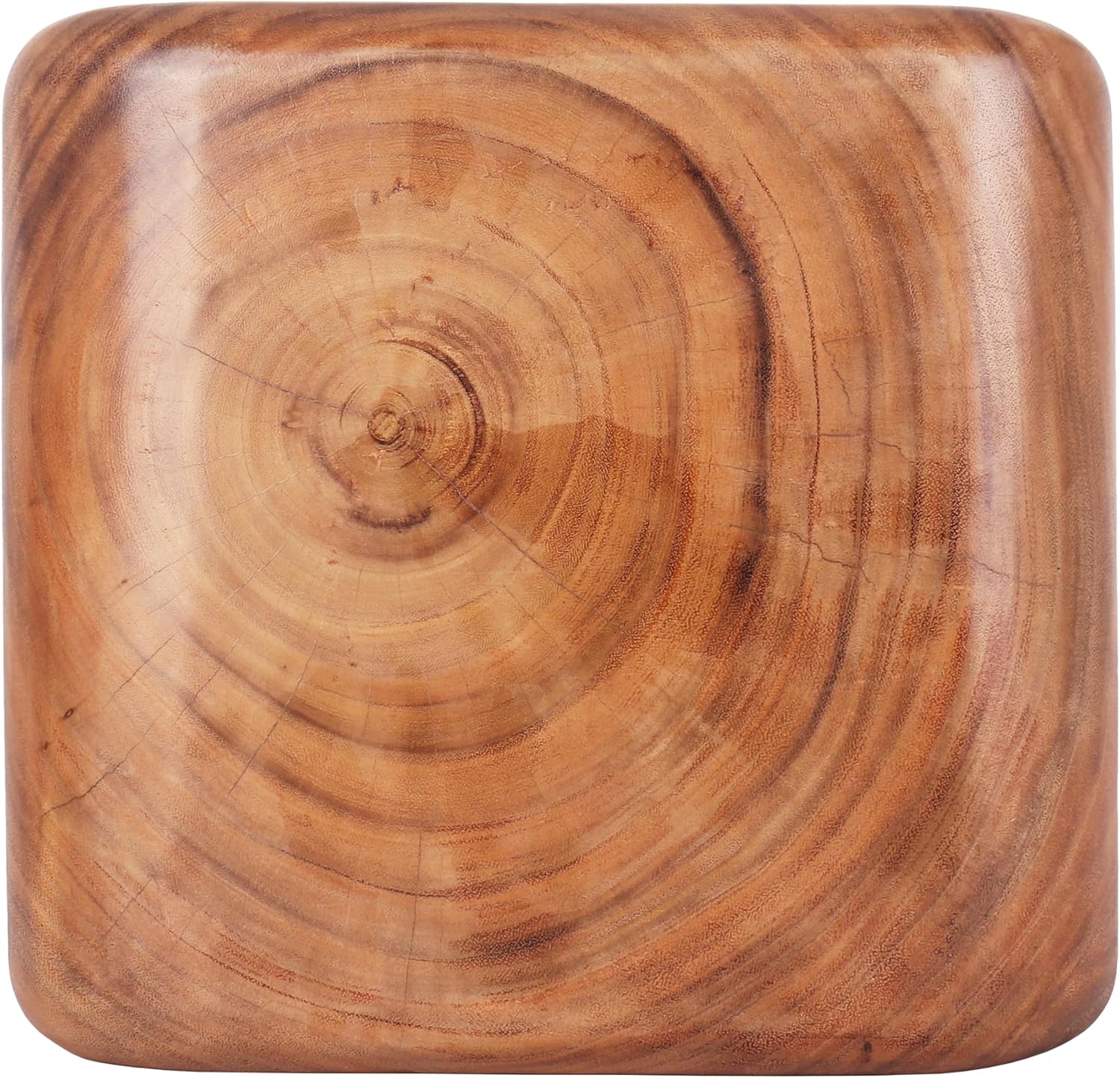 Rutledge & King Mid Century Modern Boho Chic Round Wooden End Table - 15.75"D x 11.8"W x 19.7"H
