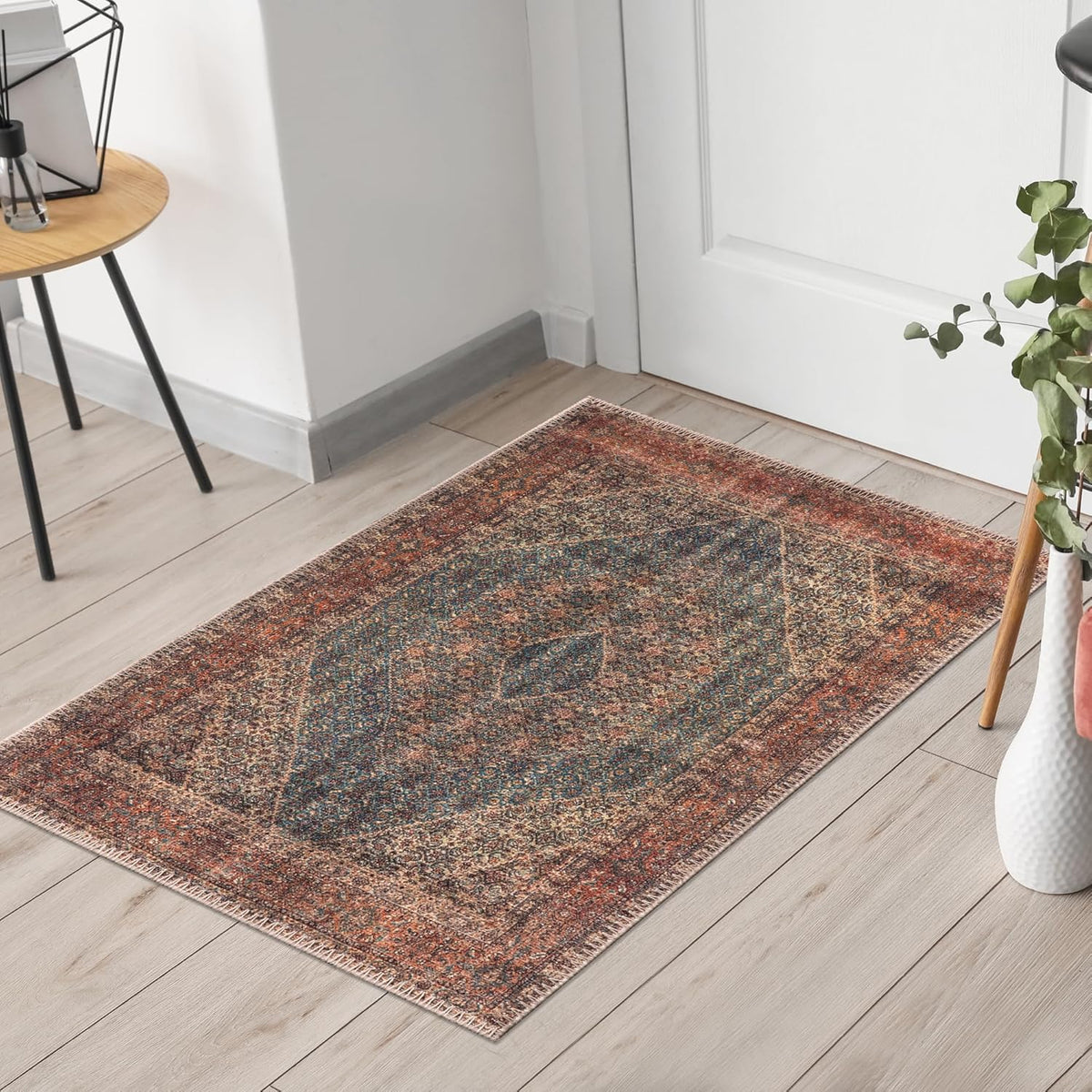 Keen Home Design 2x3 Rug - Machine Washable Entry Rug with Non-Slip Backing, Ideal for Enteryway