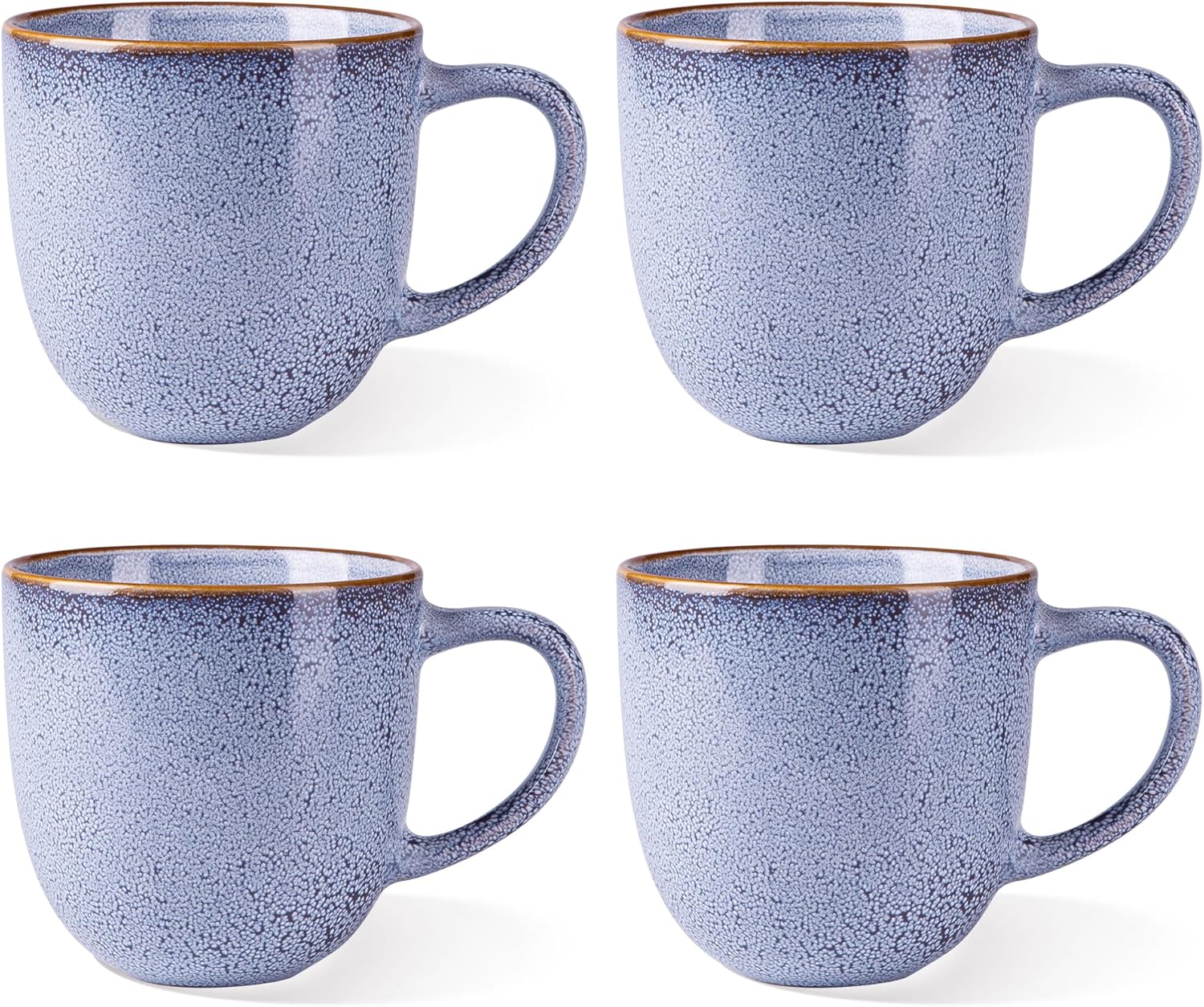 AmorArc 12oz Coffee Mugs, Ceramic Coffee Mugs set of 4 for Man, Woman, Dad, Mom, Modern Coffee Mugs