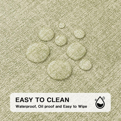 Chrysameld Vinyl Placemats Set of 4 - Faux Leather 100% Waterproof Oil-Proof Wipeable PU Place