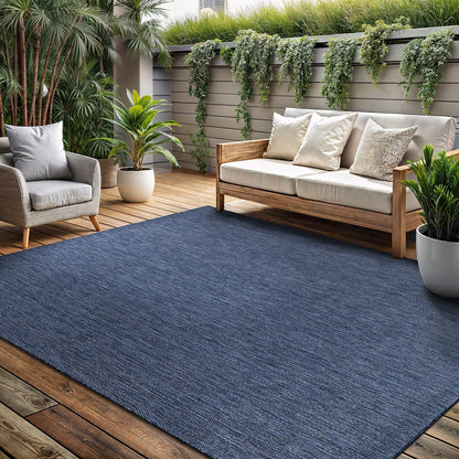 Washable Indoor Outdoor Rug 6x9 Weather Resistant Area Rugs Modern Solid for Porch Deck Balcony