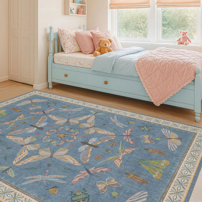 Washable 4x6 Small Rug for Living Room, Area Rug for Kitchen, Bedside, Large Entryway Indoor