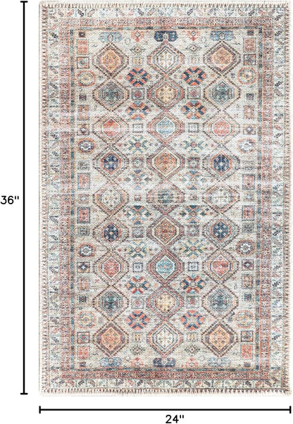 Keen Home Design 2x3 Rug - Machine Washable Entry Rug with Non-Slip Backing, Ideal for Enteryway