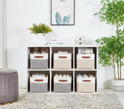 DECOMOMO Storage Baskets for Shelves - Fabric Closet Organizers and Storage Bins, Perfect Baskets