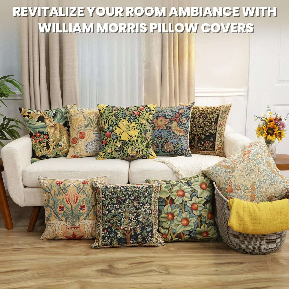 Charlotte Home Furnishings Throw Pillow Covers, Decorative Boho Pillow Covers for Couch, Living