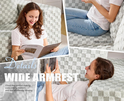 Modular Sectional Sofa 3-Seater Modular Couch with Deep Seat Memory Foam Cloud Chair with Pillows