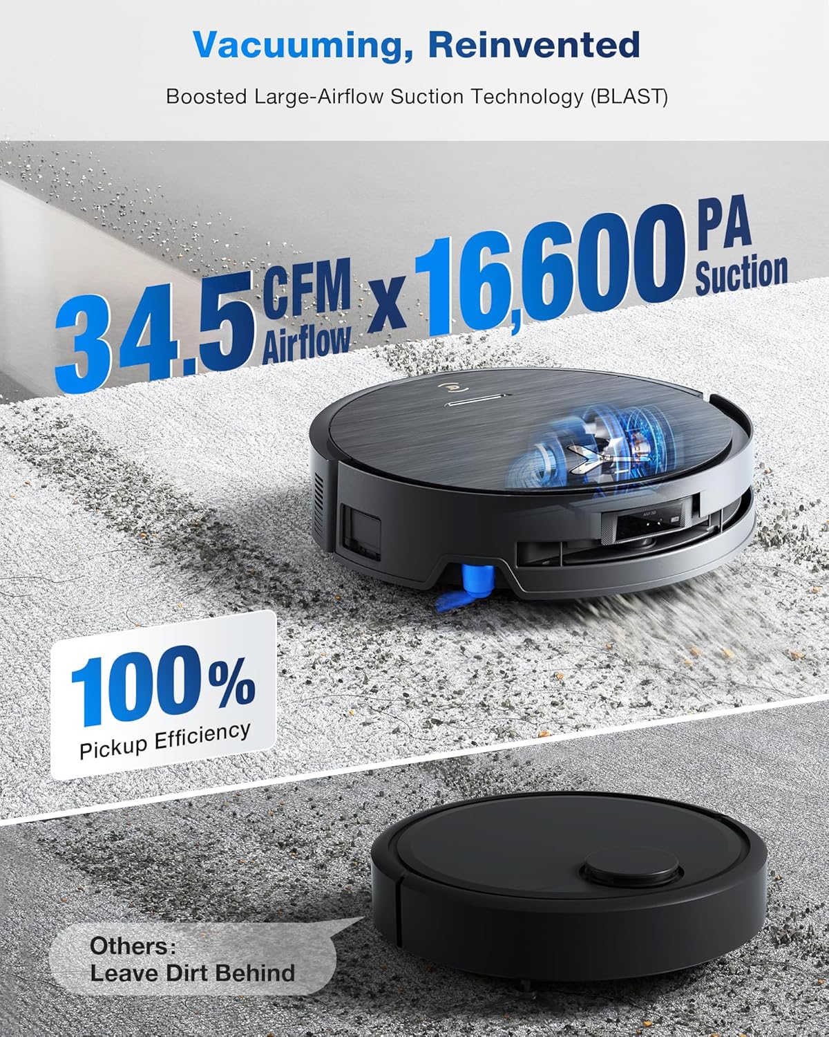 ECOVACS DEEBOT X9 PRO Omni Robot Vacuum and Mop, Blast™ 16,600Pa Suction, OZMO Roller Instant