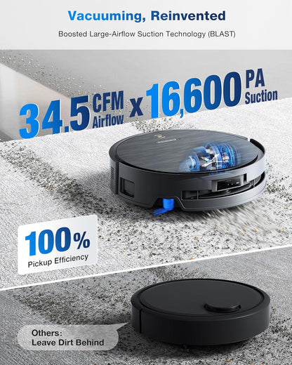 ECOVACS DEEBOT X9 PRO Omni Robot Vacuum and Mop, Blast™ 16,600Pa Suction, OZMO Roller Instant