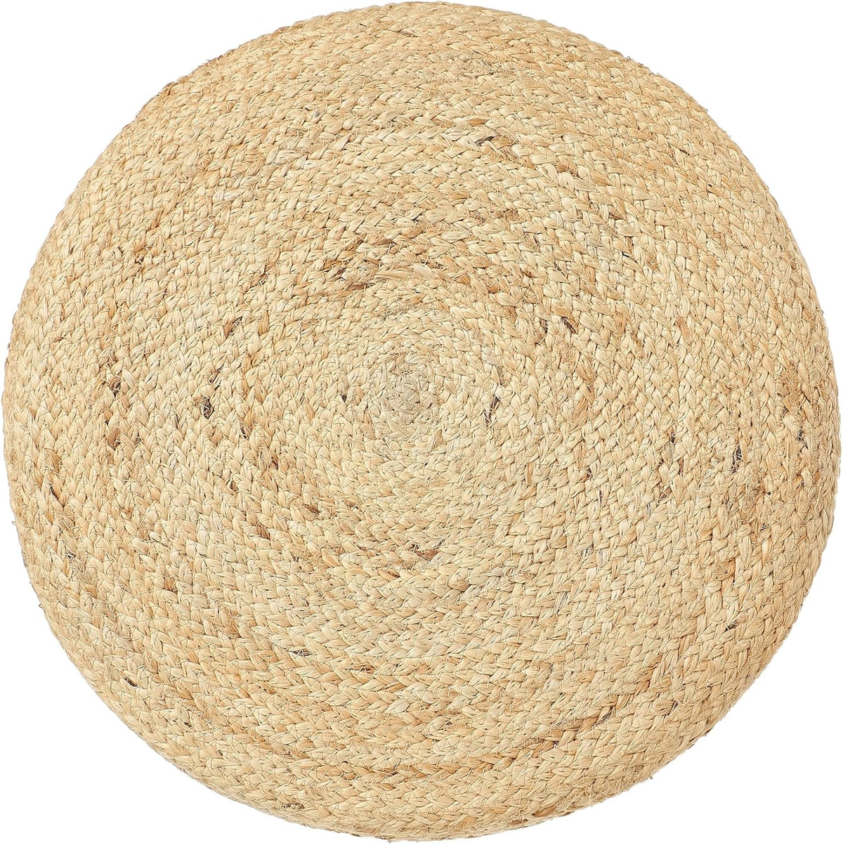 REDEARTH · Cylindrical Pouf Foot Stool Ottoman - Jute Braided Pouffe Poof Accent Sitting Footrest