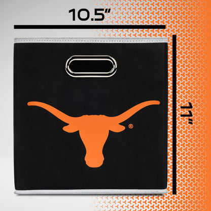 Franklin Sports NCAA Storage Bin - Cube Organizer - Texas