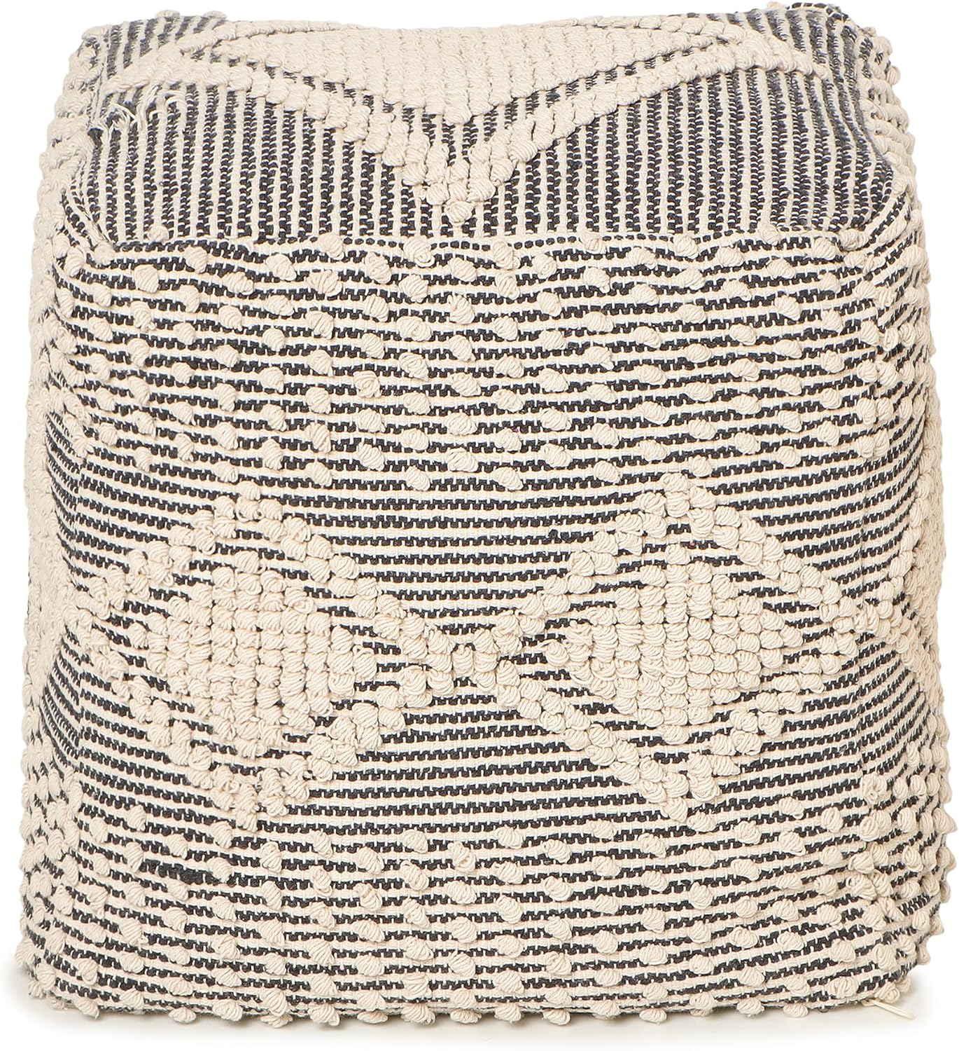 REDEARTH · Tufted Pouf Ottoman with Filler Textured Storage Cube Bean Bag Pouffe Footrest for