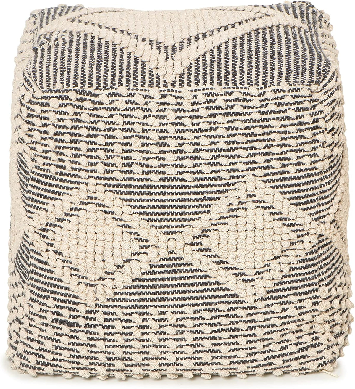 REDEARTH · Tufted Pouf Ottoman with Filler Textured Storage Cube Bean Bag Pouffe Footrest for