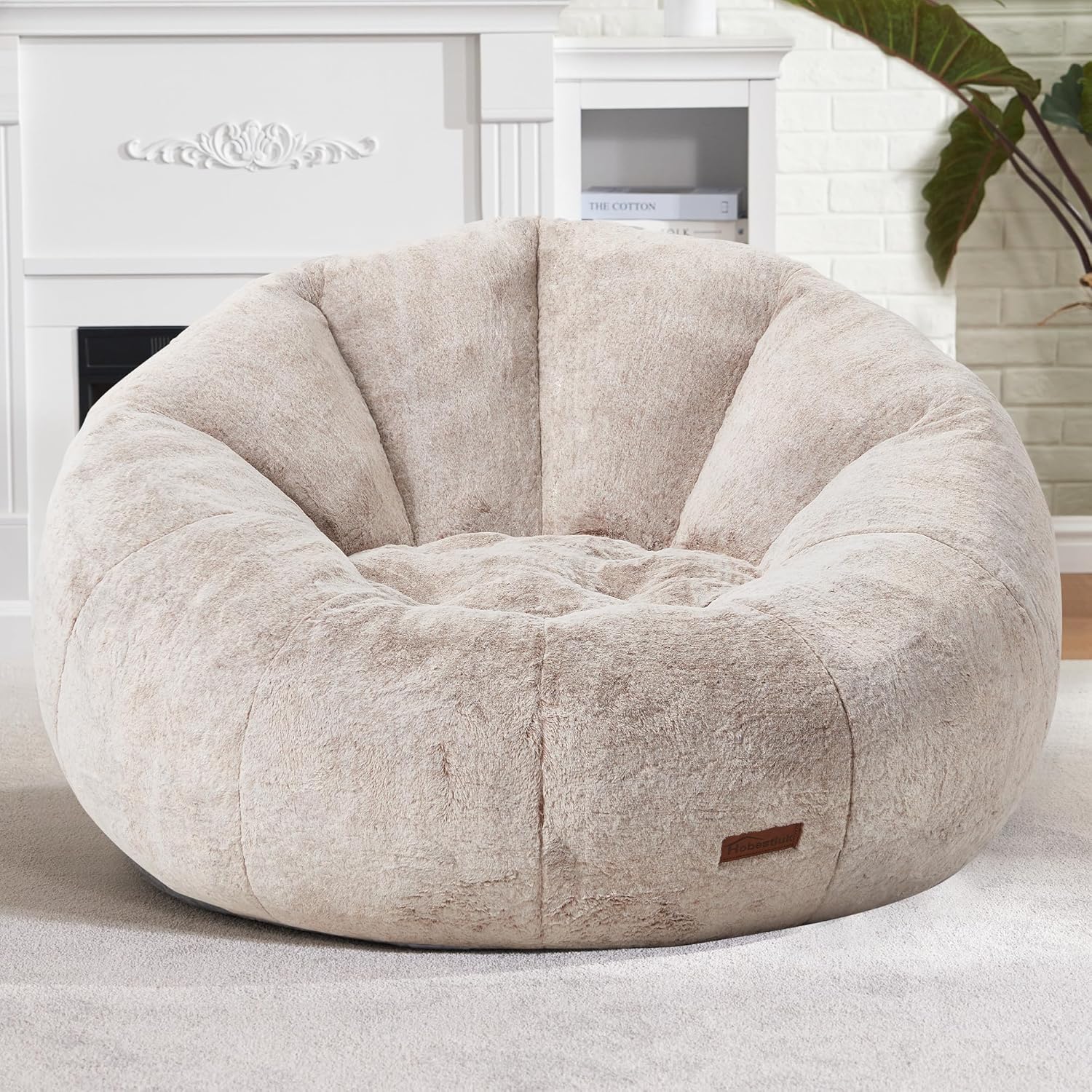 Hobestluk Bean Bag Chairs Large Bean Bag Couch for Adults Stuffed Sofa Chair Comfy Giant Bean Bag