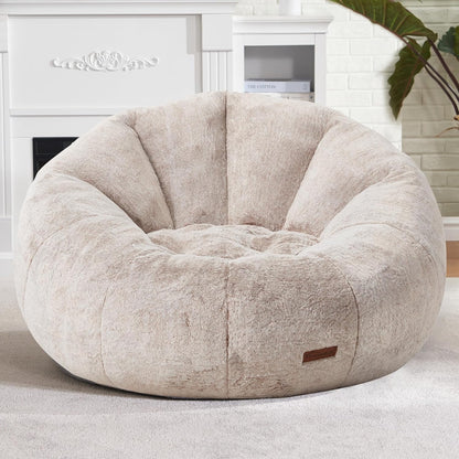 Hobestluk Bean Bag Chairs Large Bean Bag Couch for Adults Stuffed Sofa Chair Comfy Giant Bean Bag