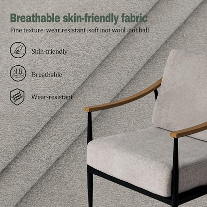 Modern Accent Chair for Living Room Bedroom Mid Century Arm Chair Upholstered Office Accent Chair