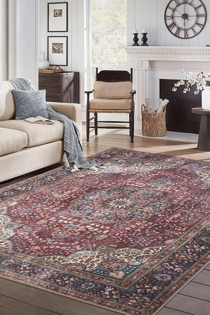 Keen Home Design 3x5 Rug - Machine Washable Entry Rug with Non-Slip Backing, Ideal for Enteryway