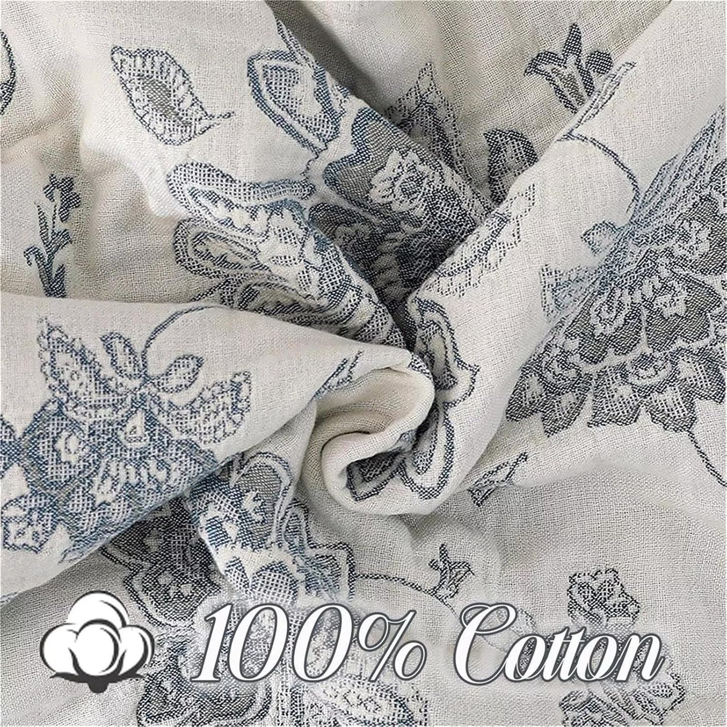 MSGKV Boho Throw Blanket for Couch Sofa Bed Decor, 100% Cotton Blankets Warm Versatile KnitWoven