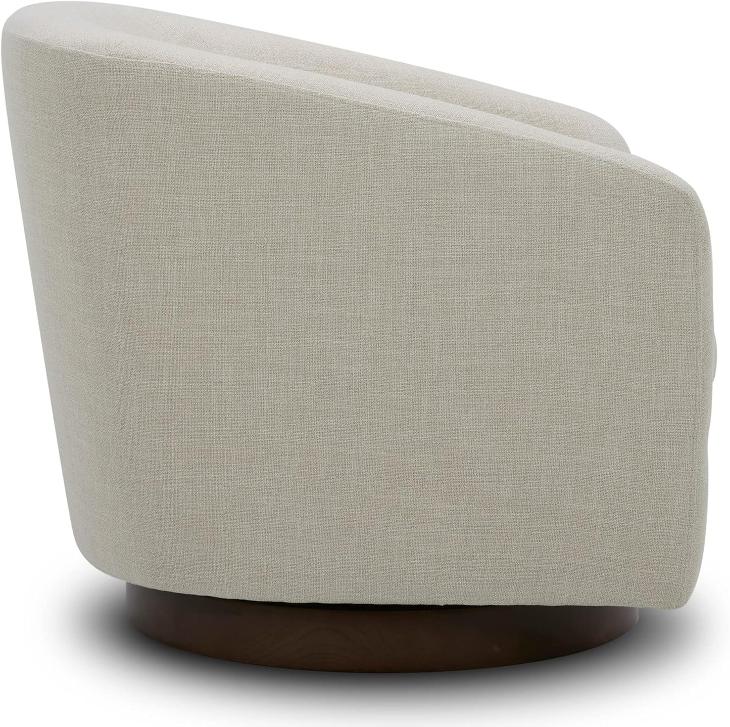CHITA Swivel Accent Chair, FSC Certified Upholstered Fabric Barrel Chair for Living Room, Fully