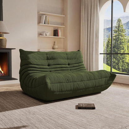 Bean Bag Chair, Oversized Loveseat Fireside Chair for Adults, 2 Seater with Memory Foam Filled