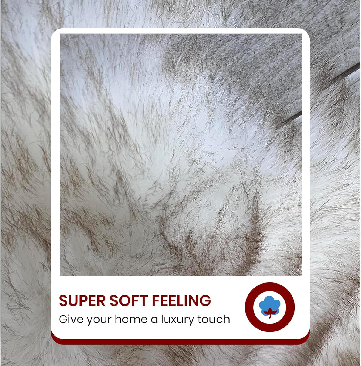 LAMBZY Faux Sheepskin Hypoallergenic Free Shape Silky Shag Rug, Luxury Shaggy Silky Plush Carpet