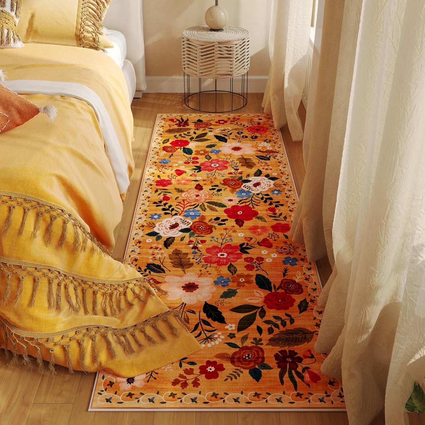 Runner Rug for Hallways Kitchen Rug Non Slip 2'6''x8' Washable Runner Rugs with Rubber Backing Soft