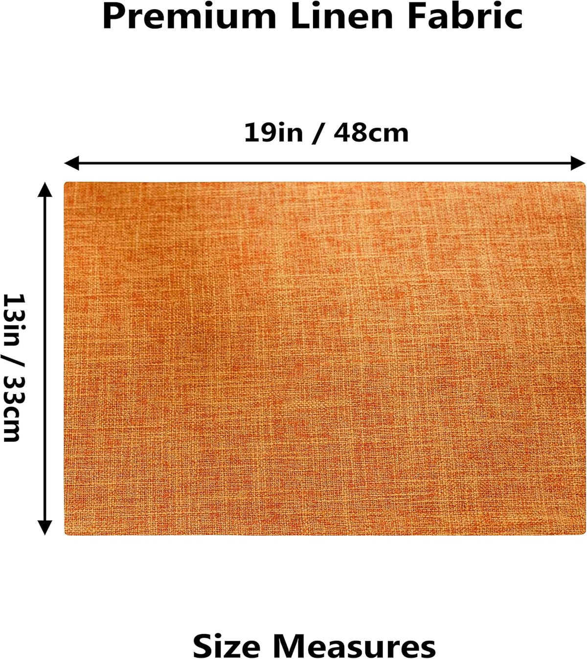 Home Brilliant Cloth Placemats Set of 6 Heat Resistant Dining Table Place Mats for Kitchen Table