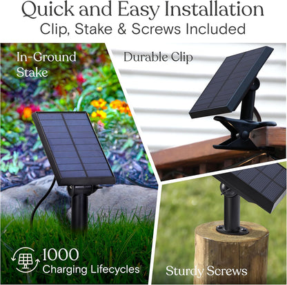 Brightech Ambience Pro Solar Powered Outdoor String Lights, 48 ft Commercial Grade Waterproof Patio
