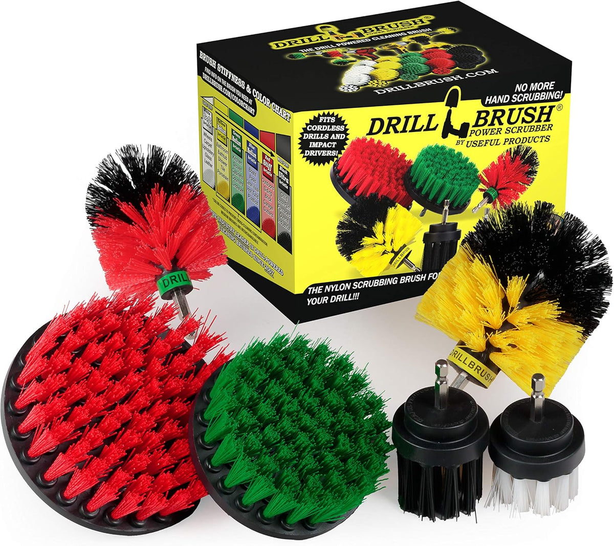 The Ultimate Drill Brush Cleaning Supplies Kit - Bathroom Accessories - Shower Cleaner - Bath Mat