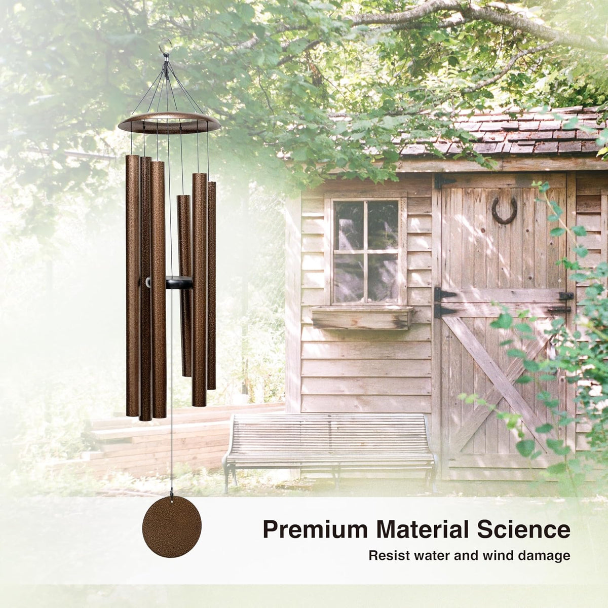 44 Inch Wind Chimes for Outside Deep Tone Sound Like Church Bell Rings Memorial Mother Day Copper