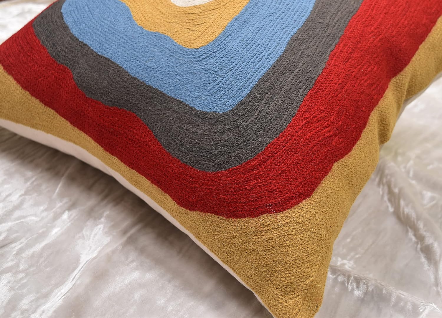 Kandinsky Modern Pillow Cover - Ruby Abstract Pillowcase Farmhouse Chair Contemporary Cushion
