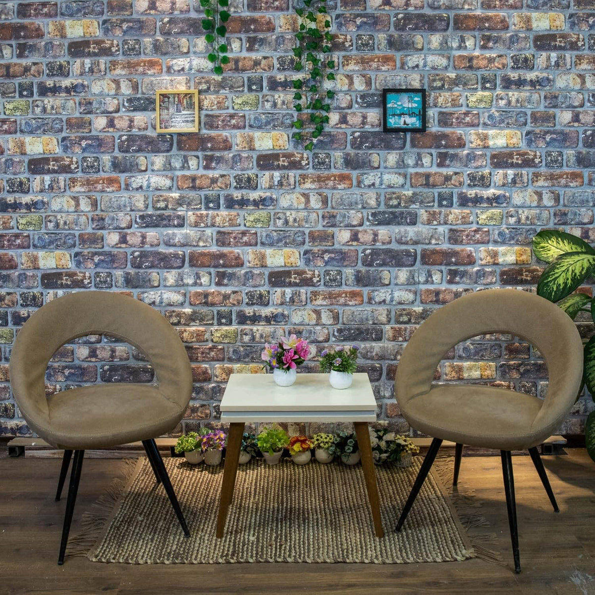 Dundee Deco 3D Wall Panels Faux Brick - Cladding, Multicolored Stone Look Wall Paneling, Styrofoam