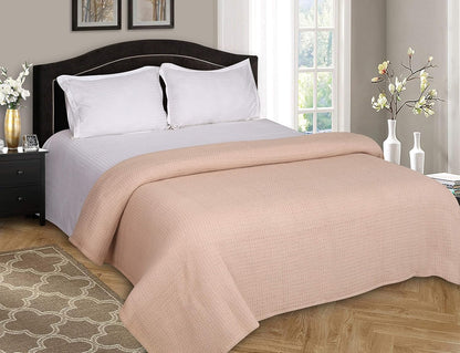 Elvana Home 100% Cotton Bed Blanket, Breathable Bed Blanket Twin Size, Cotton Thermal Blankets