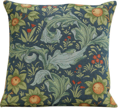Charlotte Home Furnishings Decorative Tapestry Pillow Cover 19x19 in, Blue Tree Couch Throw Pillow