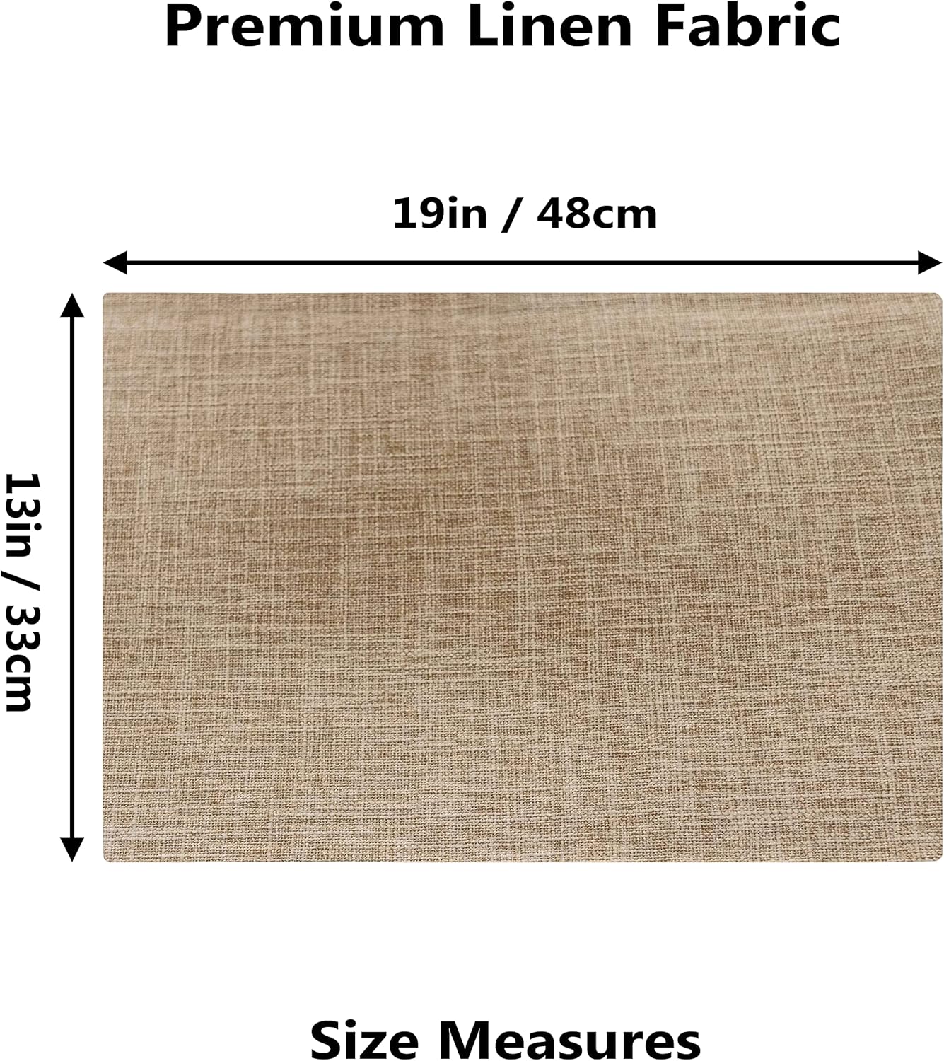 Home Brilliant Linen Place Mats Set of 4 Heat Resistant Dining Table Place Mats Cloth Placemats