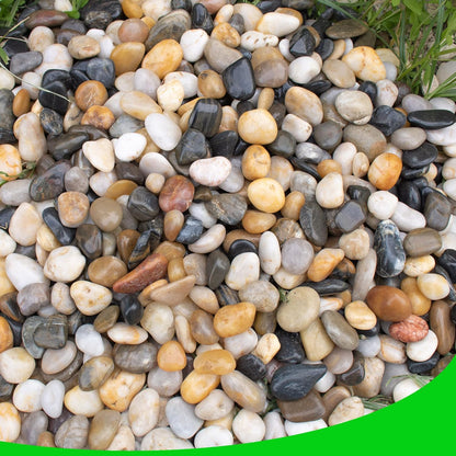 Pebbles for Plants 18 lb Natural River Rocks Garden Decorative Stones Outdoor Aquariums Gravel
