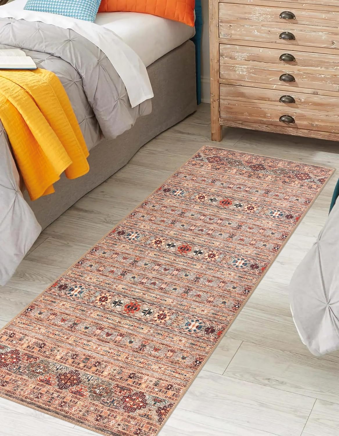Keen Home Design 2x7 Rug - Machine Washable Runner Rug with Non-Slip Backing, Ideal for Hallway