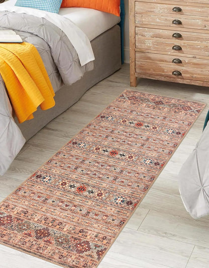 Keen Home Design 2x7 Rug - Machine Washable Runner Rug with Non-Slip Backing, Ideal for Hallway