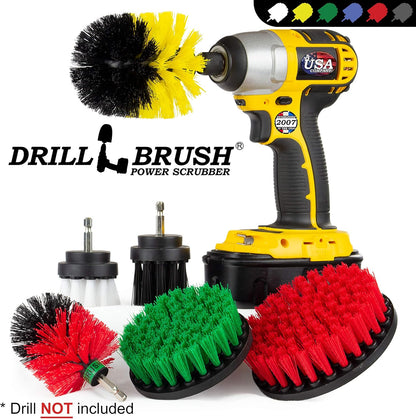 The Ultimate Drill Brush Cleaning Supplies Kit - Bathroom Accessories - Shower Cleaner - Bath Mat