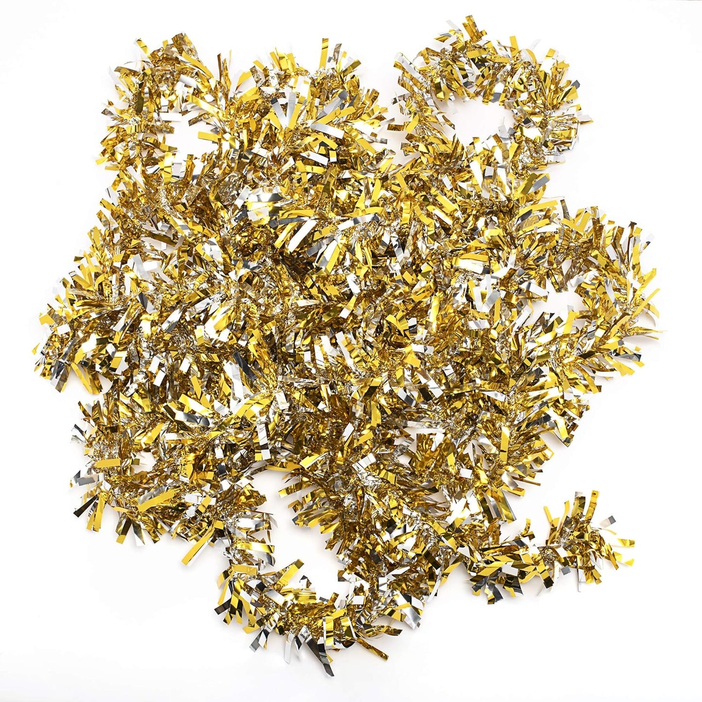 Anderson's Gold & Silver Metallic Tinsel Twist for Trailer Or Golf Cart, 4 inches Wide x 25 ft